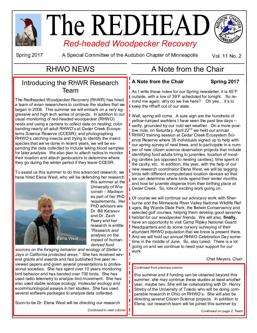 example newsletter.