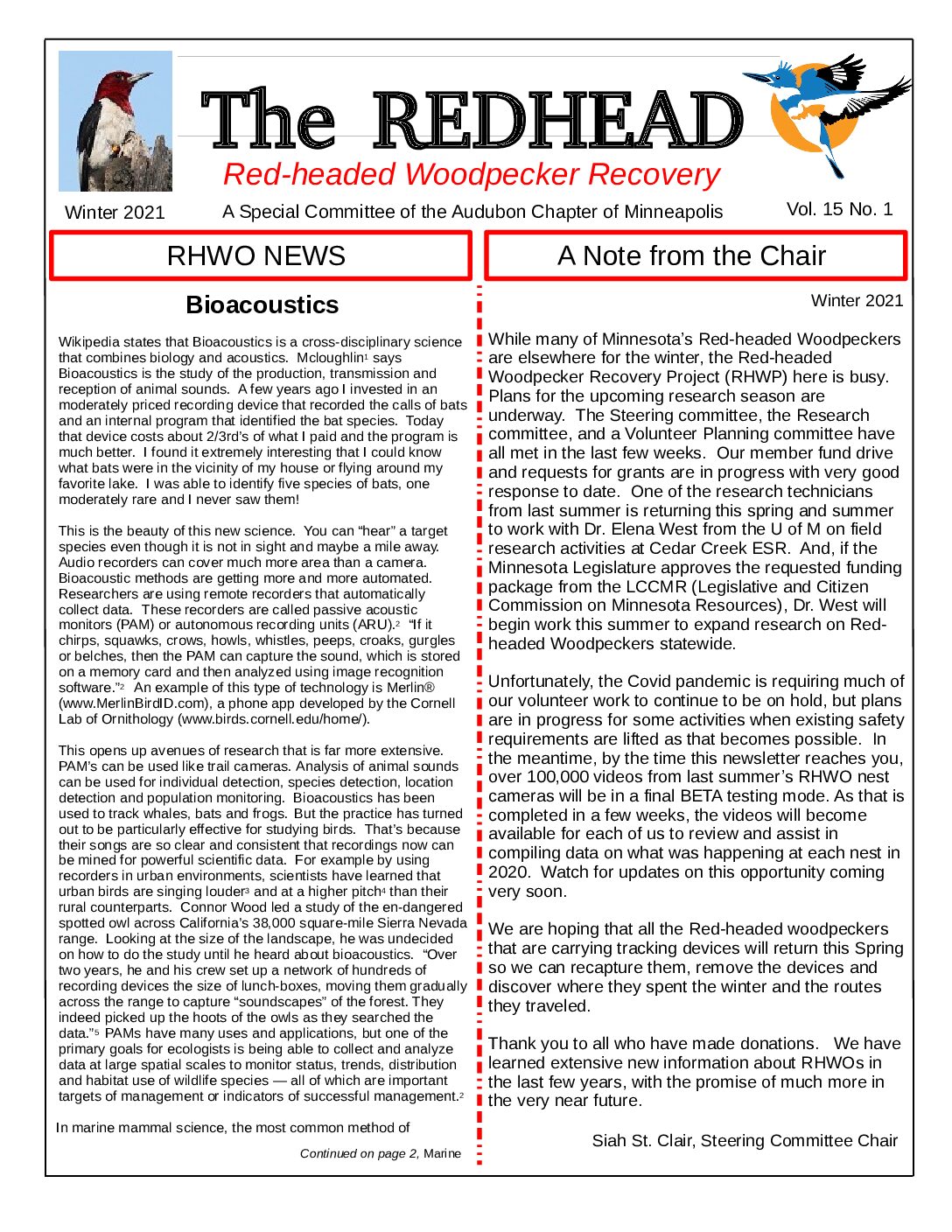 example newsletter.